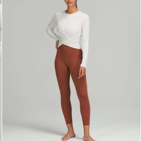 Lululemon Time to Restore Nulu Long Sleeve Shirt Size 12 EUC $78 - Picture 9 of 10